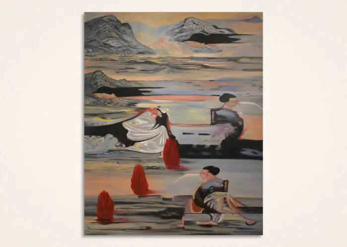 1It’s a rainy sunny day, Óleo sobre tela, 150 x 120 cms, 2025